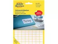 Een Etiket Avery Zweckform 3306 13x8mm wit 3712stuks koop je bij EconOffice