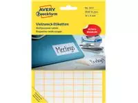 Een Etiket Avery Zweckform 3311 16x9mm wit 2646stuks koop je bij Omnia 4 Office