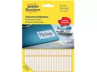 Etiket Avery Zweckform 3322 37x5mm wit 1976stuks