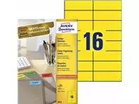 Een Etiket Avery Zweckform 3455 105x37mm geel 1600stuks koop je bij NiceSupplies.nl