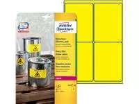Een Etiket Avery Zweckform L6127-20 99.1x139mm geel 80stuks koop je bij KantoorProfi België BV