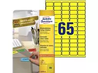 Een Etiquette Avery Zwecform L4793-20 38,1x21,2mm jaune 1300 pcs koop je bij Van Hoye Kantoor BV