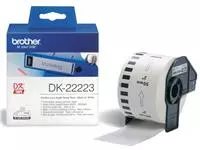 Een Etiket Brother DK-22223 50mm thermisch 30-meter wit papier koop je bij Van Leeuwen Boeken- en kantoorartikelen