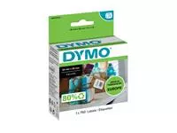 Een Etiket Dymo LabelWriter multifunctioneel 25x25mm 1 rol á 750 stuks wit koop je bij MV Kantoortechniek B.V.