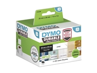 Een Etiquette Dymo LabelWriter Industriel 25x25mm 2 rouleaux x 850 pcs blanc koop je bij Van Hoye Kantoor BV