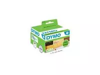 Een Etiket Dymo LabelWriter adressering 36x89mm 2 rollen á 130 stuks transparant koop je bij Van Leeuwen Boeken- en kantoorartikelen