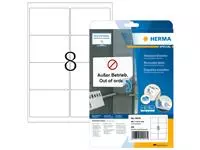 Een Etiket HERMA 10018 99.1x67.7mm verwijderbaar wit 200stuks koop je bij EconOffice