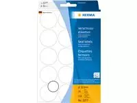 Etiket HERMA 2277 rond 32mm transparant 240stuks