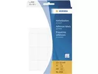 Etiket HERMA 2430 22x32mm wit 640 stuks