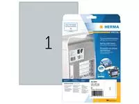 Een Etiket HERMA 4224 210x297mm weerbestendig zilver 25stuks koop je bij EconOffice