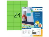 Een Etiket HERMA 4409 70x37mm groen 2400 etiketten koop je bij EconOffice
