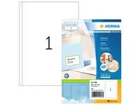 Een Etiket HERMA 4458 200x297mm A4 premium wit 100stuks koop je bij EconOffice
