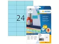 Een Etiket HERMA 4468 70x37mm verwijderbaar blauw 480stuks koop je bij EconOffice