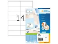 Een Etiket HERMA 4475 105x41mm premium wit 1400stuks koop je bij NiceSupplies.nl