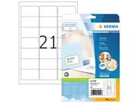 Een Etiket HERMA 5029 A4 63.5x38.1mm premium 525stuks wit koop je bij Van Leeuwen Boeken- en kantoorartikelen