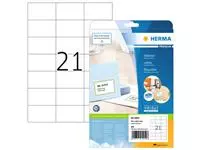 Een Etiket HERMA 5054 70x42.3mm premium wit 525stuks koop je bij EconOffice