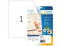 Een Etiket HERMA 8964 210x297mm transparant glanzend 10stuks koop je bij EconOffice