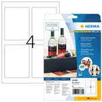 Een Etiket HERMA flessen 8882 90x120mm A4 glossy wit 40stuks koop je bij Ziffo Kantoorcentrum BV