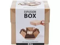 Een Explosion box Creativ Company 12x12x12cm naturel koop je bij Unimark Office B.V.