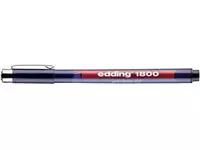 Fineliner edding 1800 0.25mm zwart