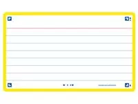 Een Flashcard Oxford 2.0 75x125mm 80vel 250gr lijn geel koop je bij EconOffice