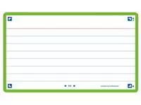 Een Flashcard Oxford 2.0 75x125mm 80vel 250gr lijn groen koop je bij EconOffice