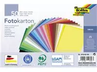 Fotokarton Folia 2-zijdig A5 270gr 50 vel 25 kleuren