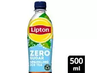 Een Frisdrank Lipton Ice Tea sparkling zero petfles 500ml koop je bij Totaal Kantoor Goeree