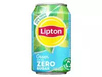 Een Frisdrank Lipton Ice Tea green zero blik 330ml koop je bij Totaal Kantoor Goeree
