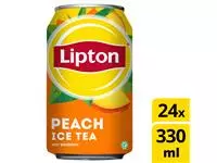 Een Frisdrank Lipton Ice Tea peach blik 330ml koop je bij MV Kantoortechniek B.V.