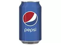 Een Frisdrank Pepsi Regular cola blik 330ml koop je bij Van Leeuwen Boeken- en kantoorartikelen