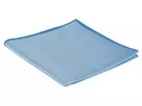 Een Glasdoek Cleaninq microvezel 40x40cm blauw koop je bij Kantoorvakhandel van der Heijde