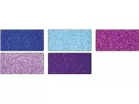 Een Glitterkarton Folia 50x70cm 300gr 5 vel ice assorti koop je bij L&amp;N Partners voor Partners B.V.