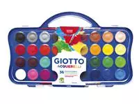 Een Gouache Giotto 30mm doos à 36 kleuren met 2 penselen koop je bij KantoorProfi België BV