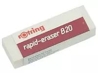 Een Gum rOtring Rapid B20 65x23x10mm potlood wit koop je bij L&amp;N Partners voor Partners B.V.