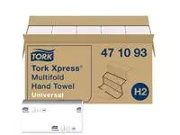 Een Handdoek Tork Xpress H2 multifold universal vouwhanddoeken 1 laags wit 471093 koop je bij Van Leeuwen Boeken- en kantoorartikelen