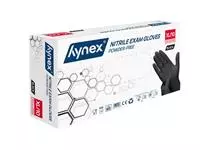 Een Handschoen Hynex XL nitril zwart pak à 100 stuks koop je bij Van Leeuwen Boeken- en kantoorartikelen