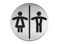 Een Infobord pictogram Durable 4920 toileten D/H rond 83Mm koop je bij MV Kantoortechniek B.V.