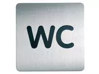Een Infobord pictogram Durable 4957 vierkant wc 150mm koop je bij EconOffice
