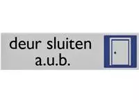 Een Infobord pictogram deur sluiten 165x44mm koop je bij KantoorProfi België BV