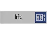 Een Infobord pictogram lift 165x44mm koop je bij Totaal Kantoor Goeree