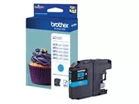 Een Inktcartridge Brother LC-123C blauw koop je bij EconOffice
