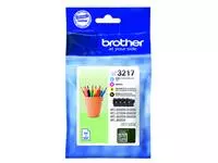 Inktcartridge Brother LC-3217 zwart + 3 kleuren