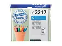 Inktcartridge Brother LC-3217C blauw