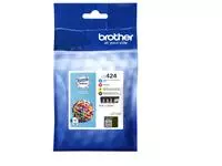 Een Inktcartridge Brother LC-424 zwart + 3 kleuren koop je bij EconOffice