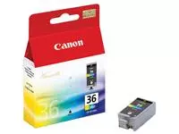 Een Inktcartridge Canon CLI-36 kleur koop je bij Totaal Kantoor Goeree