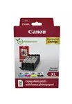 Inktcartridge Canon CLI-581XL 4 kleuren +50 vel fotopapier 10x15cm