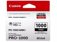 Een Inktcartridge Canon PFI-1000 mat zwart koop je bij QuickOffice BV
