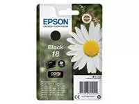 Een Inktcartridge Epson 18 T1801 zwart koop je bij Goedkope Kantoorbenodigdheden