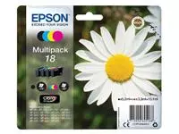 Inktcartridge Epson 18 T1806 zwart + 3 kleuren